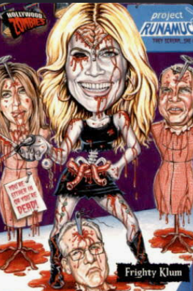 Heidi Klum Project Runway Hollywood Zombies Card Garbage Pail Kids Spoof #15