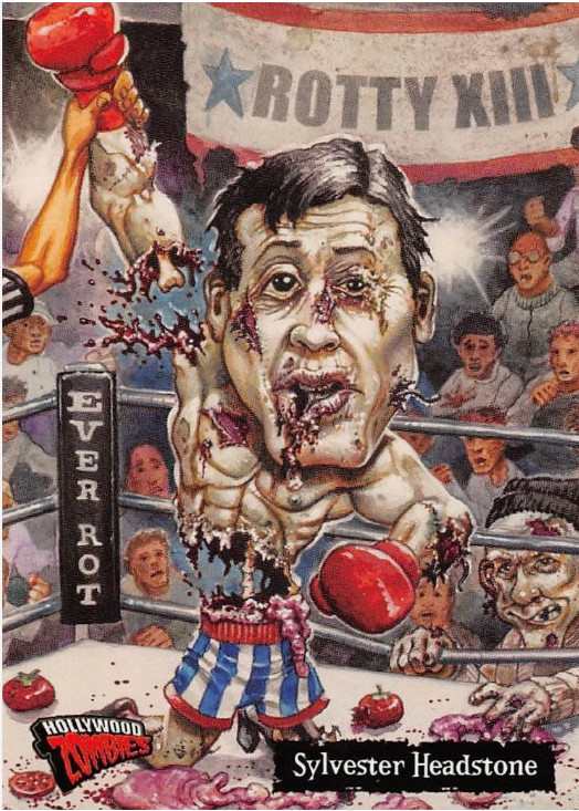 2007 TOPPS HOLLYWOOD ZOMBIES - Parody Card #41/"Sylvester Headstone" S. STALLONE
