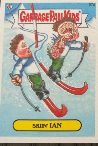 2014 Topps Garbage Pail Kids Skiin’ Ian Downhill Till 57a
