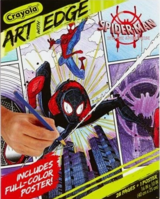 Crayola Art With Edge Spiderman Into The Spiderverse 28 Page 1 Poster NewSealed