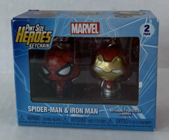 Funko Pint Size Heroes Marvel Keychain 2 pack Spider-Man & Iron Man Keyring