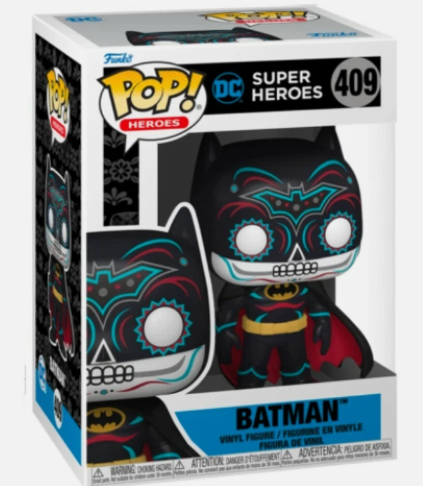 FUNKO DC UNIVERSE HEROES - BATMAN (DIA DE LOS MUERTO) #409 DAY OF THE DEAD BAT
