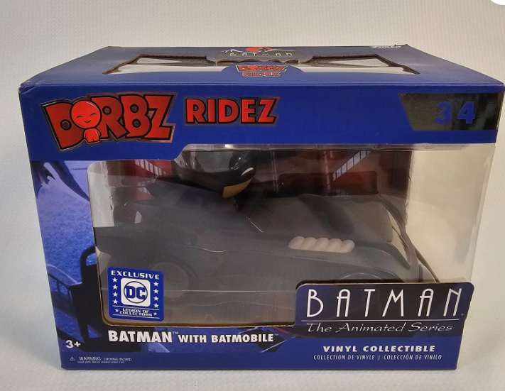 Funko Dorbz Ridez #34 Batman w Batmobile Animated Series Legion Of Collectors