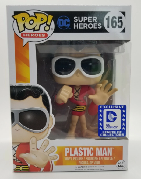 Funko POP DC Heroes Plastic Man #165 Legion Of Collectors Exclusive