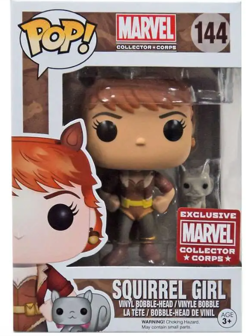 Funko PoP! Vinyl: Marvel #144 SQUIRREL GIRL -Exclusive Collectors Corp - NEW