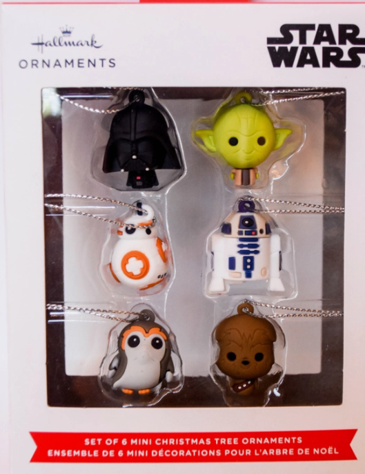 Hallmark Star Wars - 6 Mini Christmas Tree Ornaments