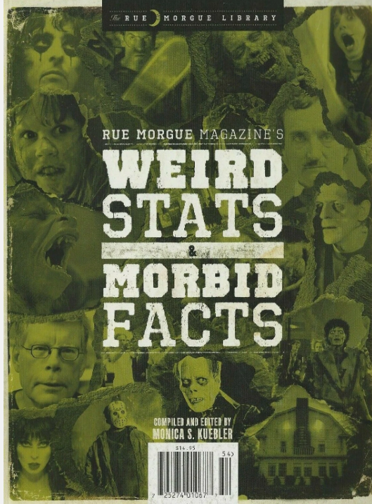 Rue Morgue Magazine Library #03 Weird Stats & Morbid Facts Monica S. Kuebler NEW