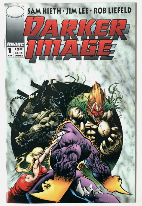 Image: Darker Image #1 (1993) 1st appearance Bloodwulf, The Maxx, Deathblow