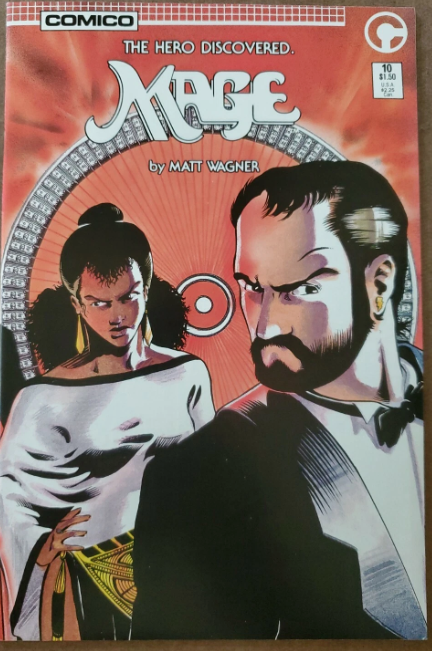 MAGE #10 The Hero Discovered Comic | Comico 1985 | VF/NM | Matt Wagner | Grendel