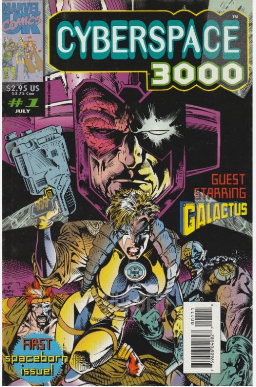 "Cyberspace 3000" 1, July 1993; Marvel Comics