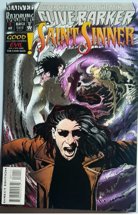 Clive Barker Saint Sinner #1 Razorline Embossed Foil Cover 1993 UNREAD HIGHGRADE