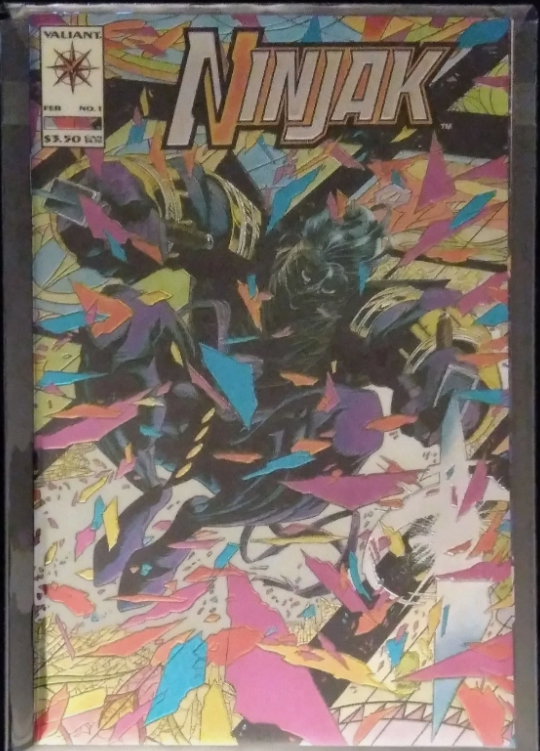 Ninjak #1 Chromium Wraparound Cover (NM) Valiant 1994
