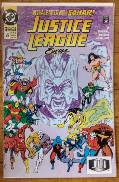 DC Justice League Europe #50 In Final Battle With Sonar! 1993