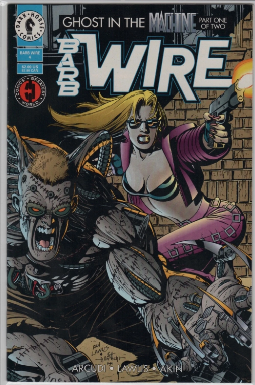 1994 Barb Wire Ghost In The Machine #4 Part One “Dark Horse Comics" Comic Book