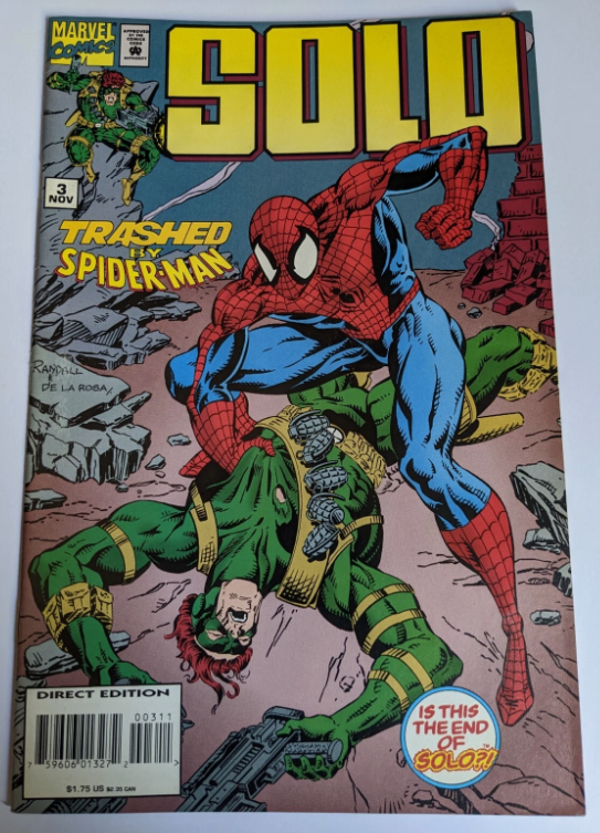 Solo #3 (1994) Marvel Comics Trashed by Spider-Man