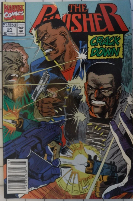 The Punisher #61 Marvel Comic Book March 1992 CRACK DOWN