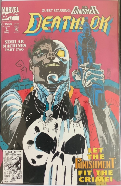 Deathlok #7 (1991, Marvel) Punisher Appearance