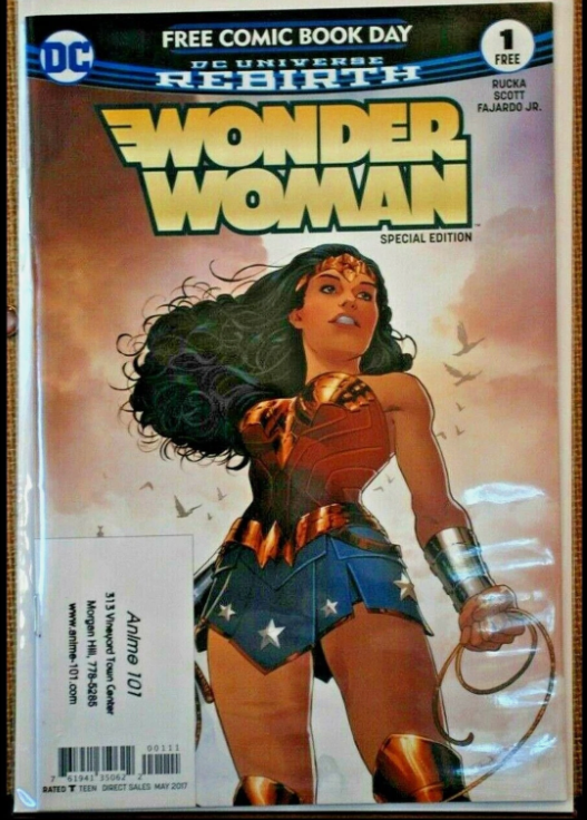 WONDER WOMAN - DC UNIVERSE REBIRTH SPECIAL EDITION FREE COMIC BOOK DAY MAY 2017