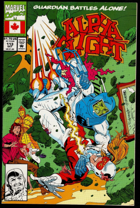 Alpha Flight, COMIC BOOK #113, Marvel, Guardian Battles Alone