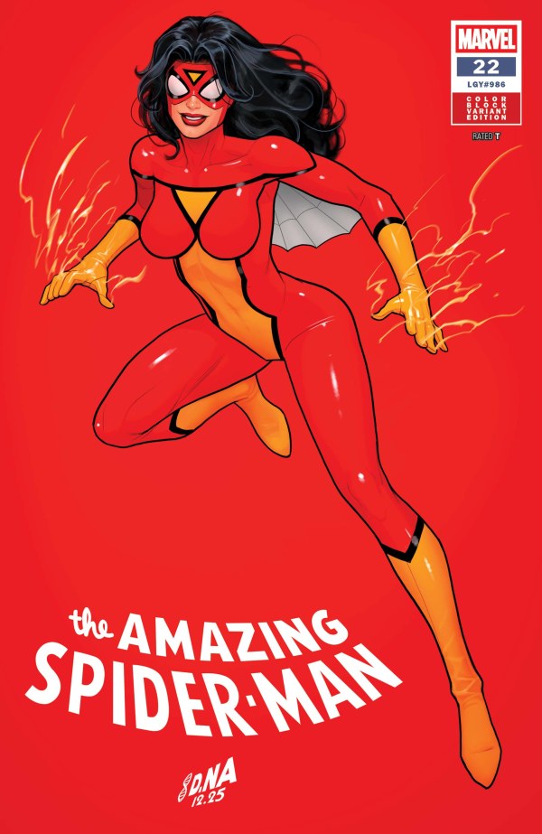AMAZING SPIDER-MAN (vol 7) #22 David Nakayama Color Block Red Variant NM