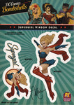 DC Bombshells Supergirl Window Decals