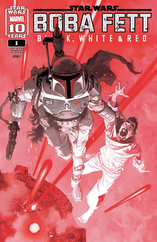 Star Wars: Boba Fett Black, White, & Red #1 Josemaria Casanovas Variant NM