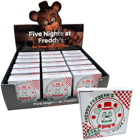 Five Nights at Freddy's Pizza Box Sour Orange Candy Tin