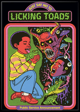 Steven Rhodes Licking Toads Magnet