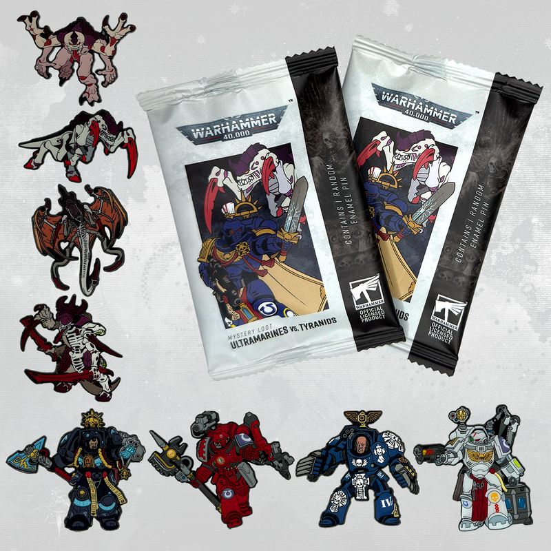 Mystery Loot: Ultramarines vs. Tyranids--8 Enameled Pins