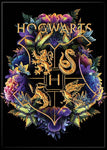 Harry Potter Hogwart's Crest on Black Magnet 2.5" x 3.5"