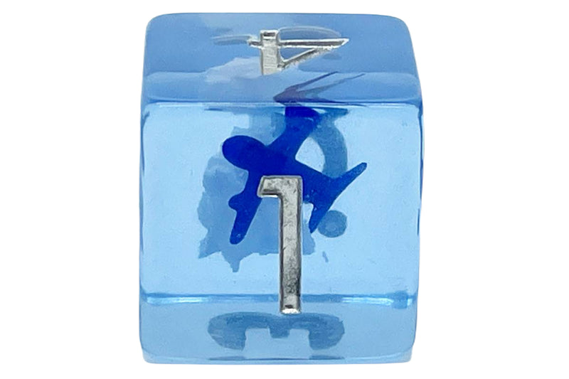 Old School 7 Piece DnD RPG Dice Set: Infused - Flying High!