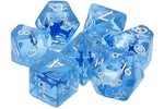 Old School 7 Piece DnD RPG Dice Set: Infused - Flying High!