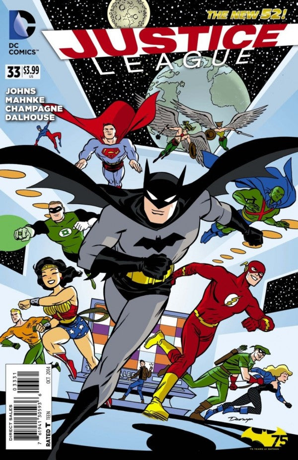 Justice League (vol 2) #33 Darwyn Cooke Batman 75th Anniversary Variant VF