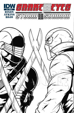 Snake Eyes & Storm Shadow (vol 1) #14 1:10 Sketch CVR NM