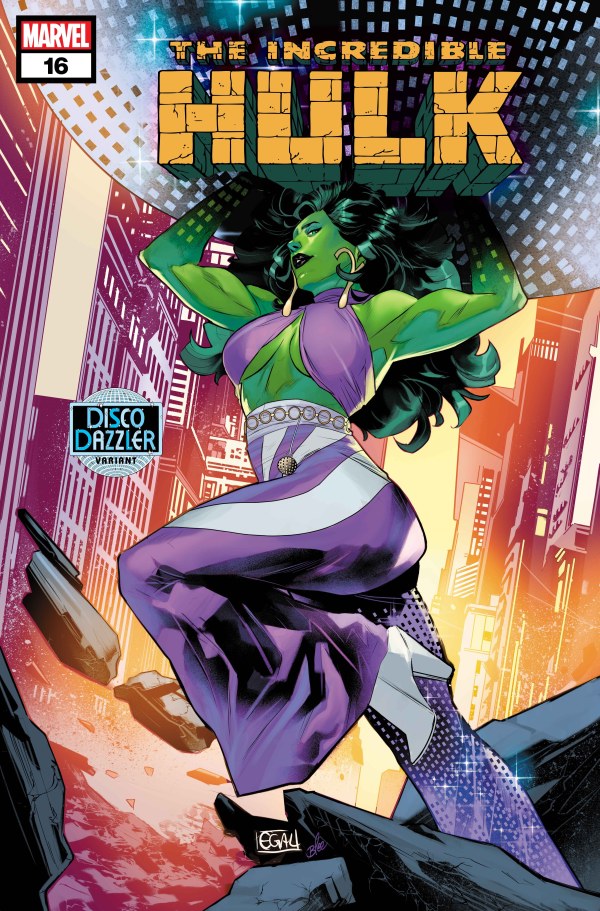 INCREDIBLE HULK (vol 7) #16 EDWIN GALMON DISCO DAZZLER VAR NM