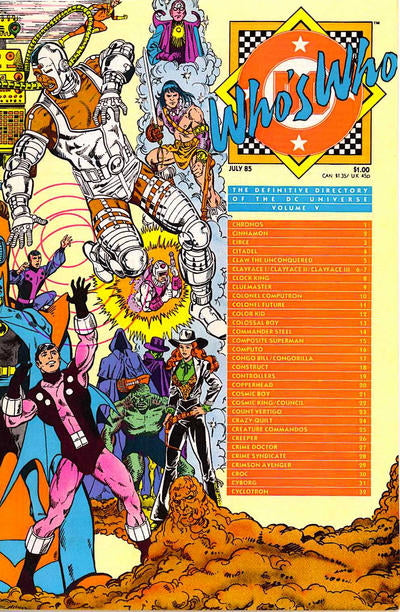 Who's Who: The Definitive Directory of the DC Universe '85 #5 VF