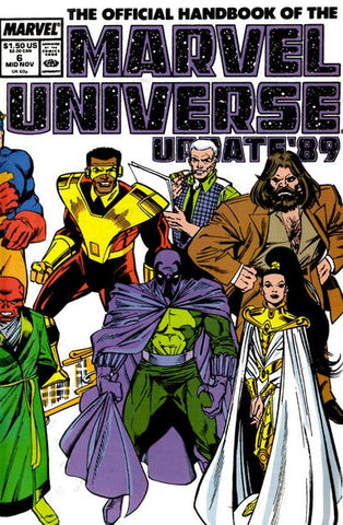 The Official Handbook of the Marvel Universe: Update '89 #6 FN