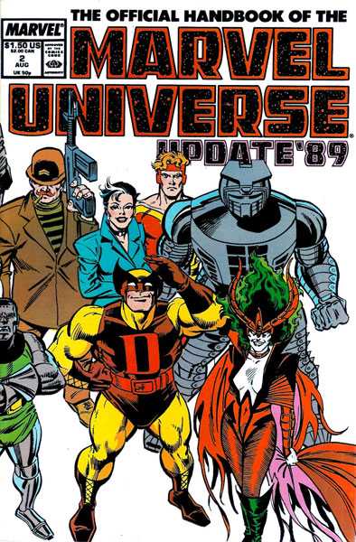 The Official Handbook of the Marvel Universe: Update '89 #2 FN