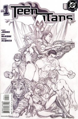 Teen Titans (vol 3) #1 4th Printing Michael Turner Sketch VF