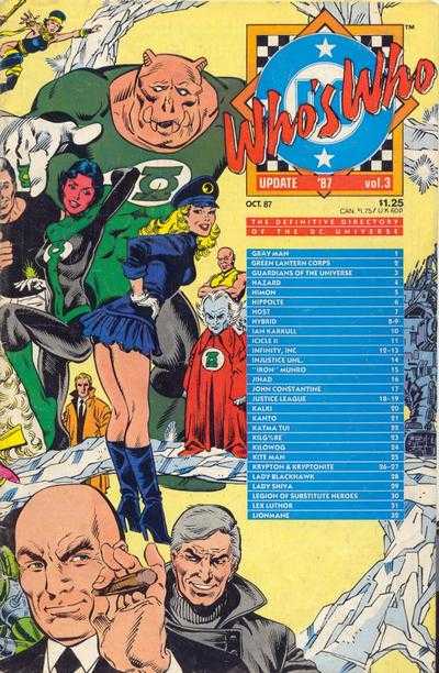 Who's Who: The Definitive Directory of the DC Universe Update '87 #1-5 Complete Set VF