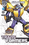 The Transformers: Robots in Disguise #18 Hasbro Goldfire Pack-In Cover NM