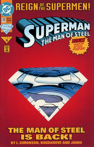 Superman: The Man of Steel (vol 1) #22 Jon Bogdanove Die-Cut Variant VF