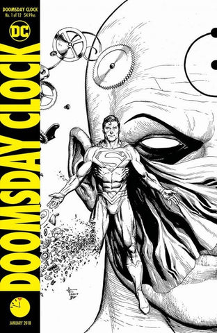 Doomsday Clock (vol 1) #1 (of 12) Gary Frank Black & White 11:57 PM Release Variant NM