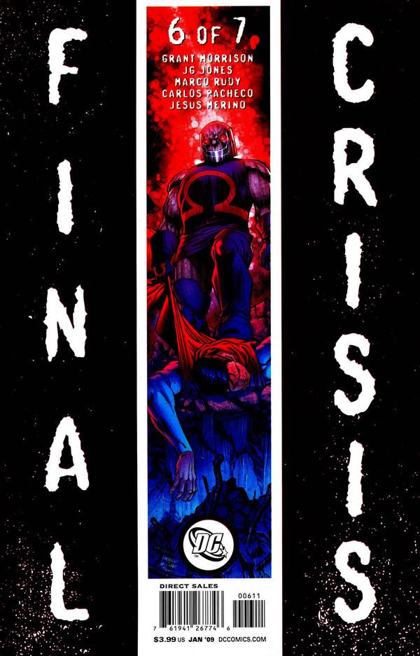 Final Crisis (vol 1) #6 (of 7) Carlos Pacheco Sliver Variant VF