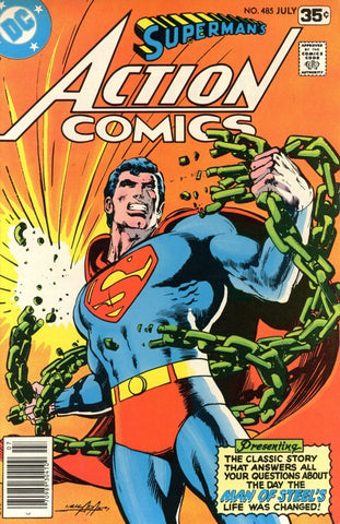 Action Comics (vol 1) #485 Whitman Cover FN