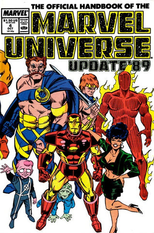 The Official Handbook of the Marvel Universe: Update '89 #4 FN