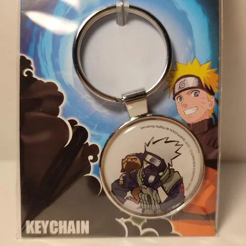 Naruto Kakashi Holding Pakkun Keychain