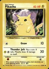 Pikachu Jumbo Pokemon Card 58/102