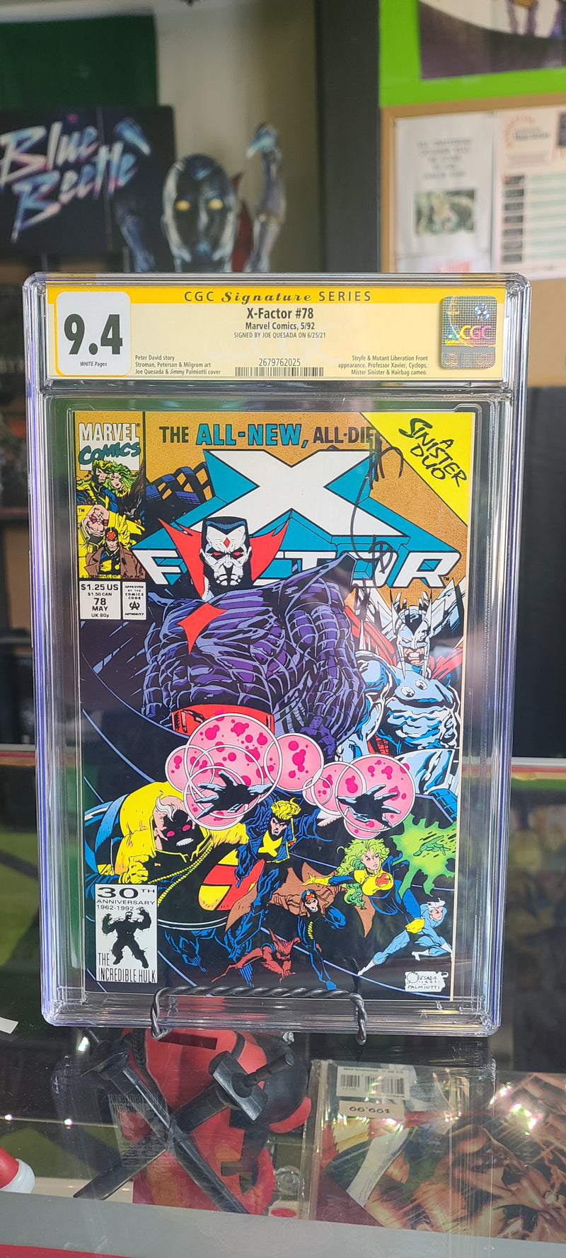 X-Factor #78 CGC 9.8 Signed Joe Quesada (Marvel Comics May 1992)
