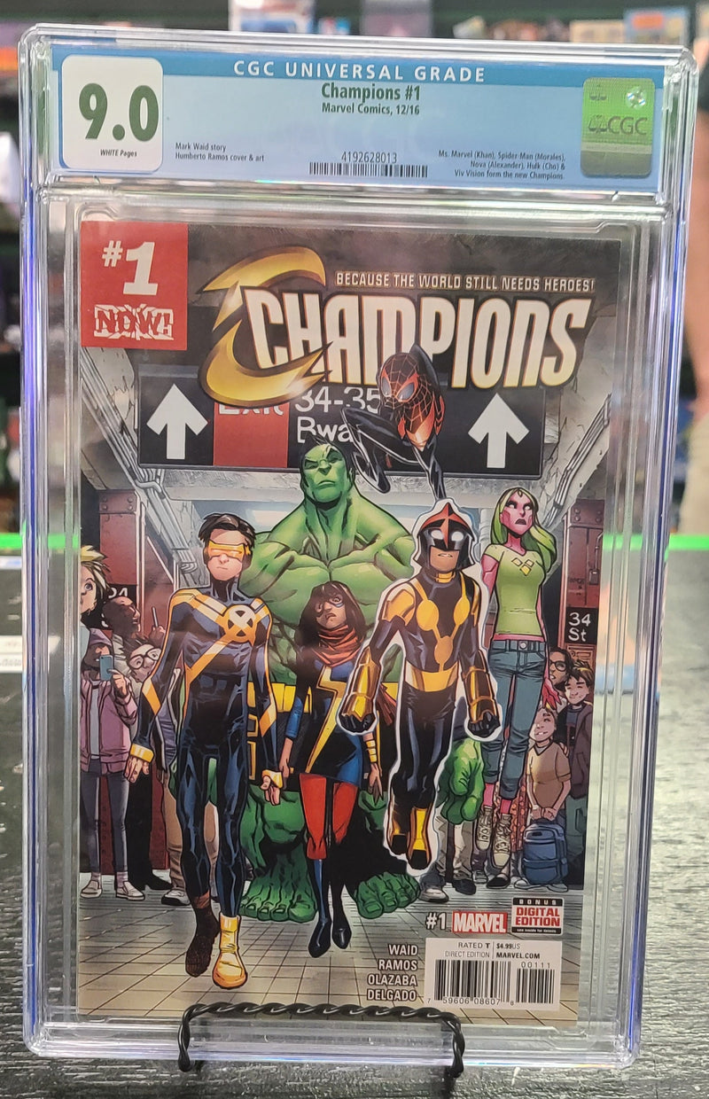 Champions (2016 Marvel 2nd Series) #1A CGC 9.0